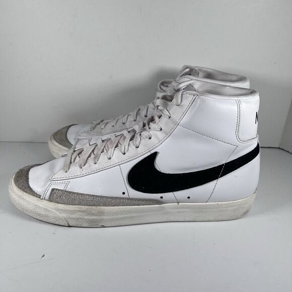 Nike Blazer Mid '77 Vintage White Black Shoes Sneakers 2021 Men's 11 - Picture 3 of 8